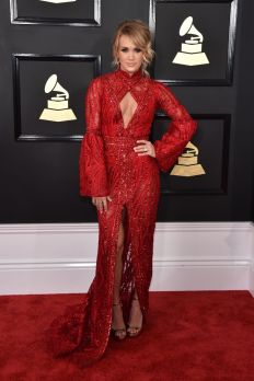 Carrie Underwood Grammys wearing Yas Couture Elie Madi