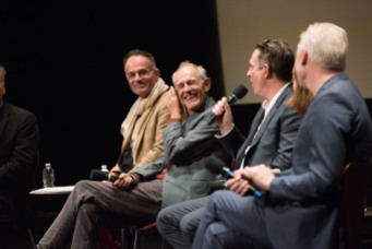 From left: Directors of the Oscar® nominated foreign film “Tanna”, Bentley Dean and Martin Butler; director of the Oscar® nominated foreign film “Land of Mine”, Martin Zandvliet; and director of the Oscar® nominated foreign film “A Man Called Ove”, Hannes Holm during the Academy of Motion Picture Arts and Sciences' Oscar Week: Foreign Language Films event on Saturday, February 25, 2017 at the Samuel Goldwyn Theater in Beverly Hills. The Oscars® will be presented on Sunday, February 26, 2017, at the Dolby Theatre® in Hollywood, CA and televised live by the ABC Television Network.