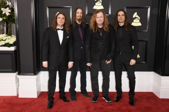 Megadeth red carpet Grammys