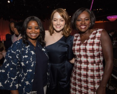 Oscar® nominees Octavia Spencer, Emma Stone and Viola Davis at the Oscar Nominees Luncheon in Beverly Hills Monday, February 6, 2017. The 89th Oscars® will air on Sunday, February 26, live on ABC.