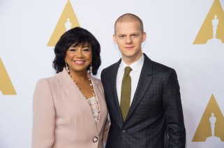 Academy President Cheryl Boone Isaacs with Oscar® nominee Lucad Hedges at the Oscar Nominee Luncheon held at the Beverly Hilton, Monday, February 6, 2017. The 89th Oscars will air on Sunday, February 26, live on ABC.